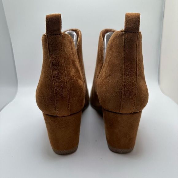 CUSHIONAIRE Women's wedge bootie +Memory Foam 9.5 WIDE CHESTNUT - Picture 4 of 7